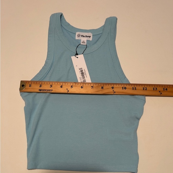NWT The Drop Ribbed Black T-Shirt Size XS (E2) - Picture 3 of 5